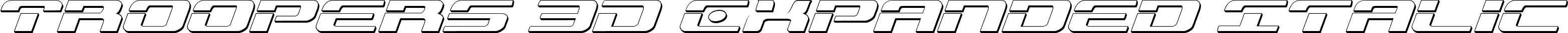 Troopers 3D Expanded Italic