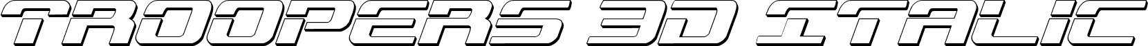 Troopers 3D Italic