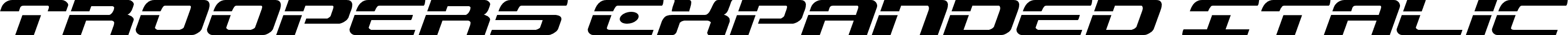 Troopers Expanded Italic