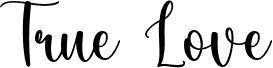True Love font