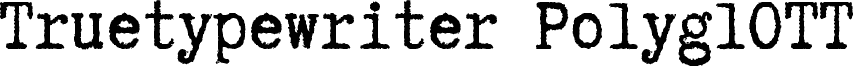 Truetypewriter PolyglOTT