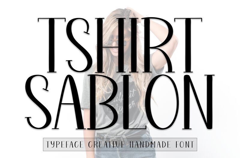 Tshirt Sablon Czcionka