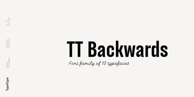 TT Backwards Czcionka