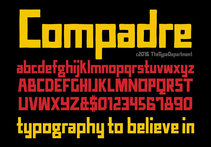 TTD Compadre Schriftart