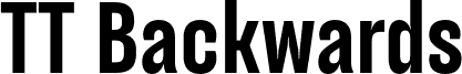 TT Backwards Sans Trial Bold шрифт
