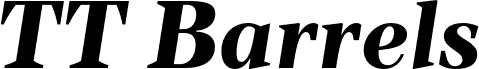 TT Barrels Trl ExtraBold Italic font