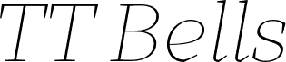 TT Bells Trial Thin Italic font