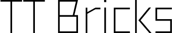 TT Bricks Trial Light font