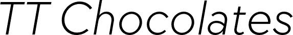 TT Chocolates Trl Light Italic