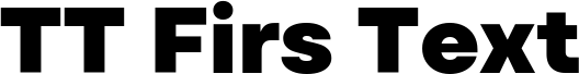 TT Firs Text Trial Black