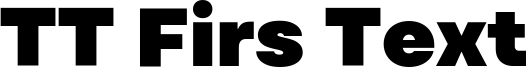 TT Firs Text Trial ExtraBlack