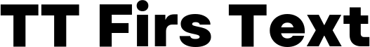 TT Firs Text Trial ExtraBold