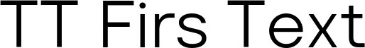 TT Firs Text Trial Regular