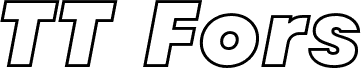 TT Fors Black Outline Trial Italic
