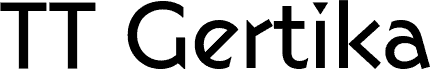 TT Gertika Trial Regular carattere