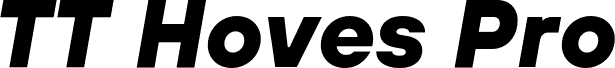 TT Hoves Pro Trial ExtraBold Italic