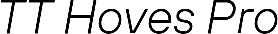 TT Hoves Pro Trial Light Italic
