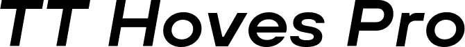 TT Hoves Pro Trl Expanded DemiBold Italic