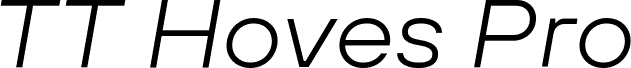 TT Hoves Pro Trl Expanded Light Italic