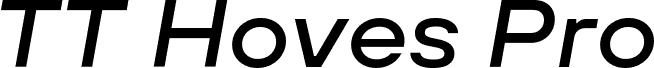 TT Hoves Pro Trl Expanded Medium Italic