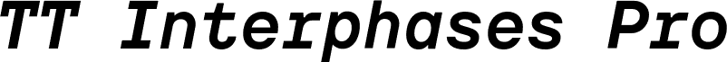 TT Interphases Pro Mono Trl Bold Italic