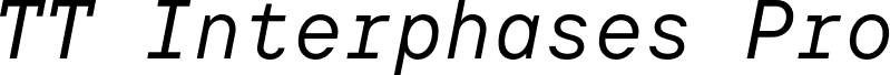 TT Interphases Pro Mono Trl Italic