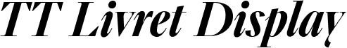 TT Livret Display Trl DemiBold Italic