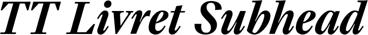 TT Livret Subhead Trl DemiBold Italic