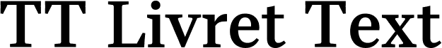 TT Livret Text Trial Regular font | Fonts2u.com
