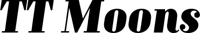 TT Moons Trial Black Italic