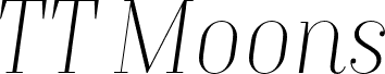 TT Moons Trial Thin Italic