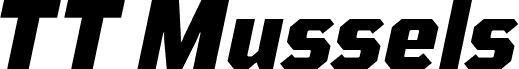 Ukážka písma TT Mussels Trl Black Italic