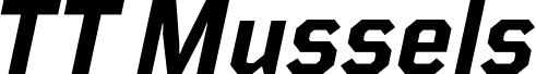 Ukážka písma TT Mussels Trl Bold Italic