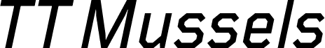 Ukážka písma TT Mussels Trl Medium Italic
