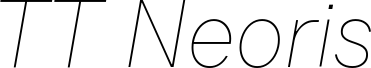 TT Neoris Trial Hairline Italic