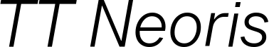 TT Neoris Trial Light Italic