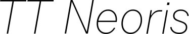TT Neoris Trial Thin Italic