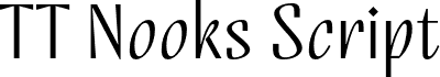 Preview of the TT Nooks Script Trial Light font