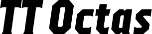 Preview of the TT Octas Trial Black Italic font
