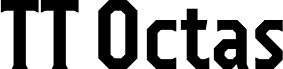 Preview of the TT Octas Trial Bold font