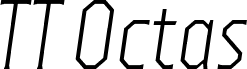 Preview of the TT Octas Trial Light Italic font