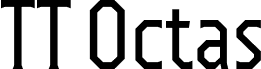 Preview of the TT Octas Trial Regular font