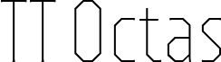 Preview of the TT Octas Trial Thin font