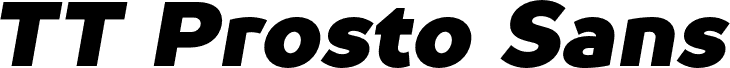 TT Prosto Sans Trial Black Italic