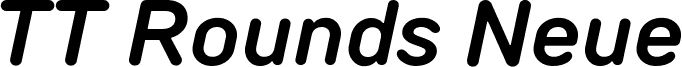 TT Rounds Neue Trial DemiBold Italic