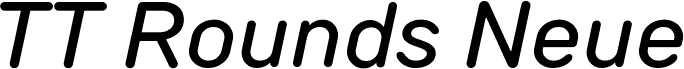 TT Rounds Neue Trial Medium Italic