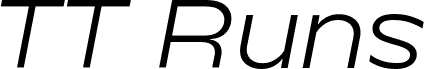 TT Runs Trial Italic