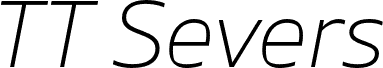TT Severs Trial ExtaLight Italic шрифт