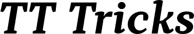 Podgląd czcionki TT Tricks Trial Bold Italic