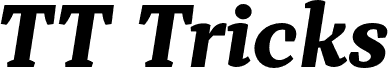 Podgląd czcionki TT Tricks Trial ExtraBold Italic